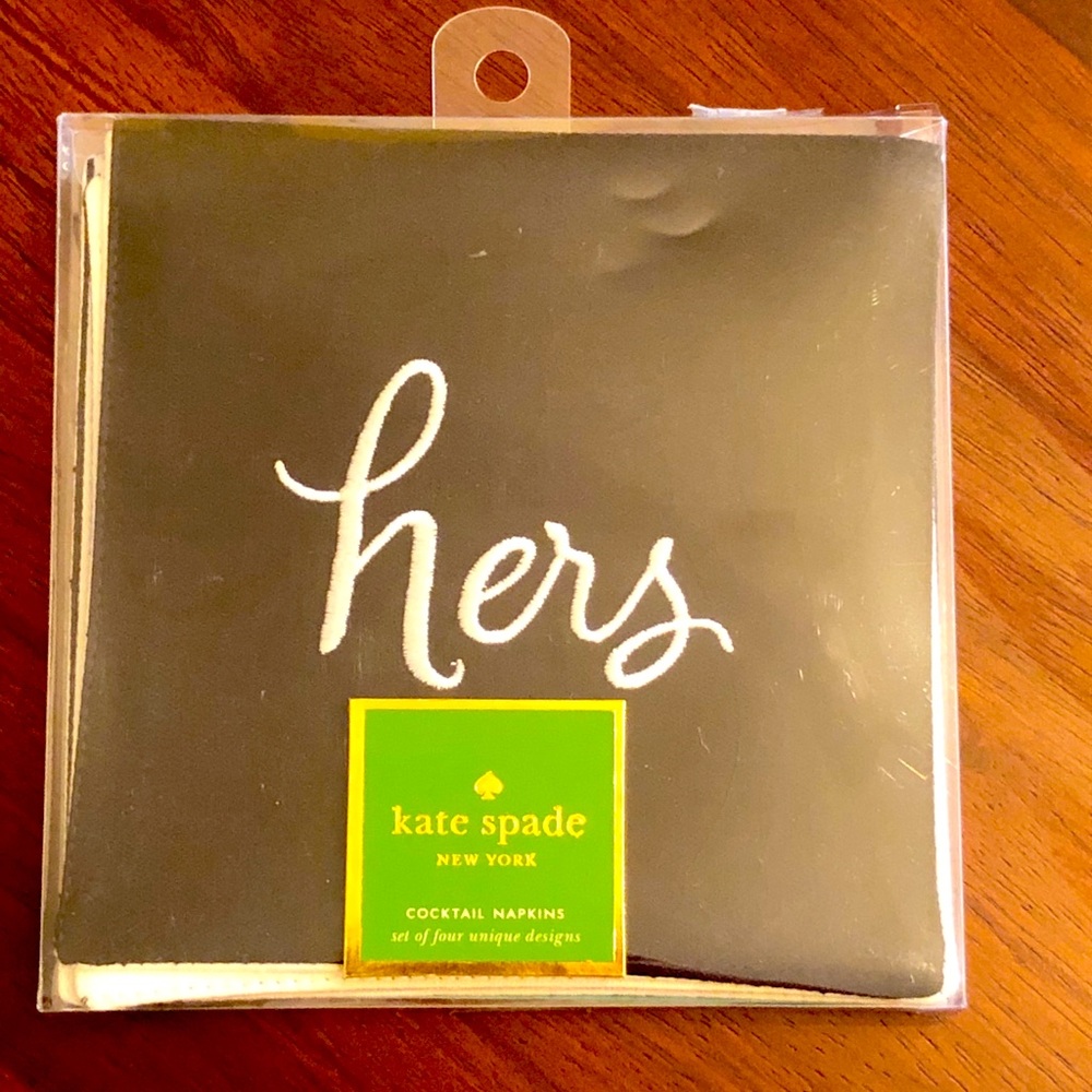 NWT, Kate Spade set of four cocktail napkins